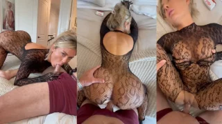 Fallonlovexo Gets Fucked Wearing Her Bodysuit Fishnet